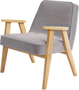Fauteuil d'appoint en tissu minimaliste et moderne Dishi, confortable pour la salle à manger, le salon, la villa, l'hôtel, les loisirs - pour la chambre à coucher, l'appartement - Product Image 1