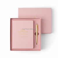 Carnets A5 Personnalisés de Luxe Vie Quotidienne 2025, Journal en Cuir PU, Carnet de Gratitude, Agenda Quotidien avec Coffret et Stylo
