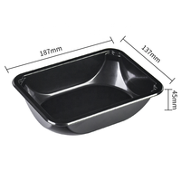 Barquettes CPET jetables en gros pour plats à emporter, résistantes au four, pour l'emballage alimentaire des compagnies aériennes, barquettes en plastique CPET pour boulangerie, salades et repas
