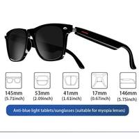 Lunettes intelligentes AI Bluetooth mains libres pour appels et musique, lunettes de sport intelligentes AI pour l'extérieur