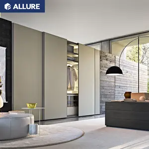 Allure membangun di satu Jerman sudut Kamar Tidur dipasang cermin geser desain lemari manufaktur