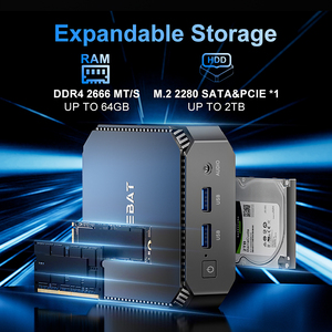 Pour Bureau Firebat T2 Mini PC N150 <span class=keywords><strong>DDR4</strong></span> 16GB 512GB Win11 Quad Core Processeur Vidéo Business Home Use EU Plug Meilleure Vente Mini PC - Product Image 5