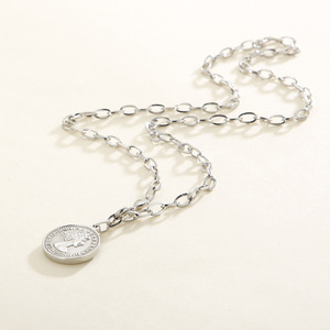 Titanium Steel Queen Elizabeth Ii Gold Silver <strong>Coin</strong> Pendant <strong>Necklace</strong> Queen Statue <strong>Coin</strong> Pendant Stainless Steel Jewelry <strong>Necklace</strong> - Product Image 5