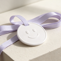 Diffuseur d'arômes suspendu personnalisé Finru en céramique blanche, gravé sur mesure, parfum d'intérieur longue durée, désodorisant à l'huile essentielle