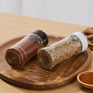Bouteille transparente en PET pour assaisonnements, herbes et épices, récipient à condiments, flacon à poivre noir avec étiquette personnalisée - Product Image 2