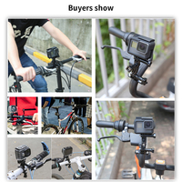 Hongdak support de poignée de moto, grand Clip de montage pour Go Pro 11 10 9 8 adaptateur de téléphone, accessoire de caméra d'action