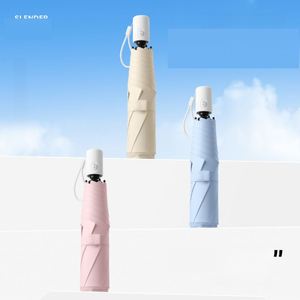 ร่มพับ 3 ตอน 6 ซี่โครง ป้องกันรังสียูวี 50 ผ้าเคลือบดำ 30D น้ำหนัก 206 กรัม โครงอะลูมิเนียมอัลลอย เปิดอัตโนมัติด้วยปุ่มเดียว สำหรับผู้เดินทางและนักเดินทางประจำวัน - Product Image 1