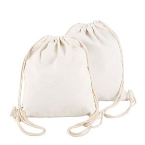 Sac à dos à cordon unisexe en toile de coton souple, personnalisable, promotionnel, de marque Xinxi, durable et tendance, avec logo sur mesure, vente en gros à prix abordable - Product Image 1