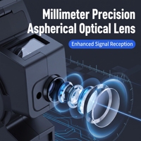 Télémètre laser numérique multifonctionnel, ruban à mesurer intelligent, règle électronique 3-en-1 rechargeable pour l'ingénierie et l'installation