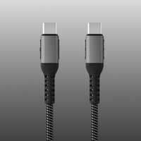 Cable USB C a USB C de 100W PD, Cable de datos tipo C de carga súper rápida 5A trenzado de nailon para teléfono móvil y portátil