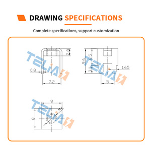 Ventes directes d'usine TLS44186 Bornes à vis combinées à 4 broches à courant élevé 50A Support conducteur en métal pour le soudage de PCB pour - Product Image 6