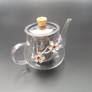 Hot Selling <strong>Glass</strong> <strong>Teapot</strong> With Stainless Steel Infuser Black Tea/Flower Tea <strong>Teapot</strong> for Drinking Set - Product Image 4