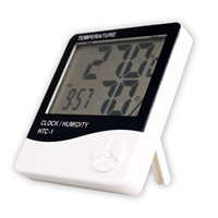 Good Price Indoor Alarm Clock Digital Temperature Humidity Meter