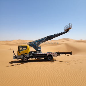 Piattaforma Aerea Multifunzione Tipo <span class=keywords><strong>Camion</strong></span> <span class=keywords><strong>con</strong></span> <span class=keywords><strong>Cestello</strong></span> di Lavoro Rotante a 360 Gradi per Riparazioni Ingegneristiche - Product Image 1