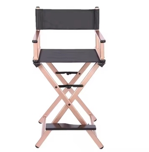 เก้าอี้พับโลหะแบบพกพาสำหรับใช้งานในร่มและกลางแจ้ง เหมาะสำหรับตั้งแคมป์ แต่งหน้า ทำสวย ใช้กลางแจ้ง ชายหาด และเฟอร์นิเจอร์ - Product Image 5