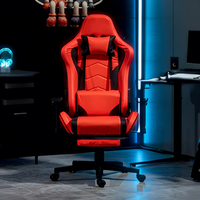 Kursi E-sports Komputer Kantor Rumah Warnet dengan Rangka Logam, Fitur Rebah, Angkat, dan Putar