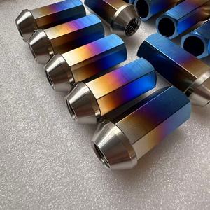 Nhà máy cung cấp GR5 Titan Lug bu lông M14 bánh xe Lug hạt titan M12 Titan cầu vồng bánh xe Lug hạt cho xe đua - Product Image 3
