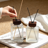 Diffuseur de parfum en verre de haute qualité, grande capacité, 550 ml, 570 ml, avec bouchon