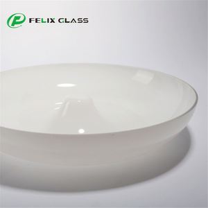 OEM Customized Opal White Blown Glass LED Lamp Shade Fused Glass <b>Globe</b> Chandelier Pendant <b>Light</b> Middle Sizes Eye Caring 3-Year - Product Image 4