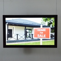 Écran LCD couleur 15,6-21,5 pouces 16:9 suspendu pour la publicité dans les centres commerciaux, gestion à distance en temps réel, signalisation numérique (1