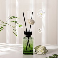 Diffuseur d'arômes de luxe ton ambre 200 ml avec bâtonnets parfumés longue durée – Décoration d'intérieur, cadeau idéal pour hall d'hôtel