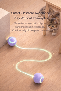 One Click Smart Rolling <strong>Dog</strong> Ball Interactive Tap to Wake Obstacle Avoidance Silicone Pet <strong>Toy</strong> for Cats and <strong>Dogs</strong> - Product Image 3