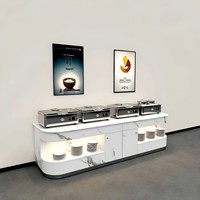 Meubles de restaurant modernes en cuir, table de buffet pour cafétéria, plat de service pour petit-déjeuner d'hôtel, réchaud à condiments pour maison d'hôtes, plat à fruits chauffant