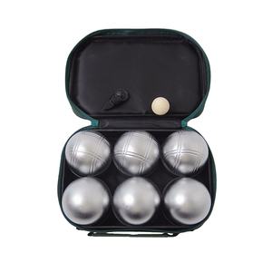 Juego <span class=keywords><strong>de</strong></span> 6 bolas <span class=keywords><strong>de</strong></span> <span class=keywords><strong>petanca</strong></span> <span class=keywords><strong>de</strong></span> plata con chorro <span class=keywords><strong>de</strong></span> arena <span class=keywords><strong>de</strong></span> acero para uso en exteriores con <span class=keywords><strong>bolsa</strong></span> <span class=keywords><strong>de</strong></span> <span class=keywords><strong>petanca</strong></span> personalizada - Product Image 2
