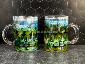 Logo personnalisable couleur exquise série tasses vente directe d'usine pour les fêtes de file d'attente et cadeaux pour les amis verres en verre - Product Image 5