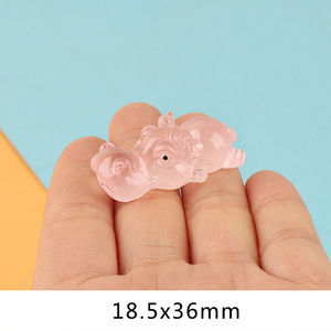 Accessoires en résine d'animaux les plus vendus : crocodile, hippopotame, rhinocéros, éléphant, ornements en résine, breloques en résine qui brillent dans le noir pour la décoration - Product Image 6