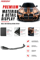Kit de Conversión de Carrocería para Auto, Estilo Fibra de Carbono Seca, Lip Delantero para BMW M3 M4 G80 G82 G83 2021+, Splitter