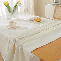Nappe carrée simple scandinave tissée anti-chaleur anti-dérapante couverture de table basse pour la maison salon table isolante à la chaleur