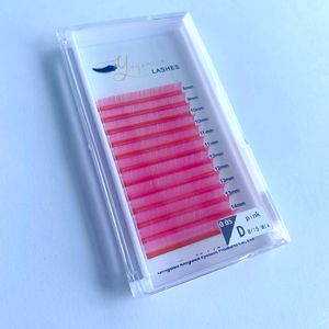 Extensions de <span class=keywords><strong>cils</strong></span> colorées en PBT synthétique faites à la main, épaisses, avec finition mate, <span class=keywords><strong>cils</strong></span> individuels colorés de haute qualité - Product Image 3