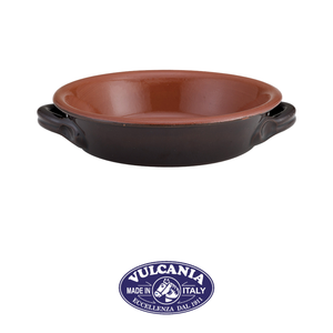 Cacerola poco profunda de terracota con 2 asas Ø 18 cm H 4.5 cm, marrón bicolor Vulcania - Product Image 4