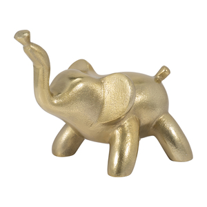 Statua di elefante in metallo, statuetta decorativa per casa, ufficio, bagno, soggiorno, ornamento scultoreo - Product Image 2