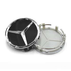 Huajun Precision Manufacturing <span class=keywords><strong>Mercedes</strong></span>-Benz Enjoliveurs <span class=keywords><strong>de</strong></span> moyeu <span class=keywords><strong>de</strong></span> <span class=keywords><strong>roue</strong></span> Classe C/Classe E/Classe S/GLC Finition chromée Badge en plastique Universel - Product Image 2