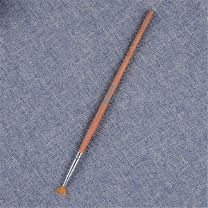 Small Fan Shaped Nail Art Brush Gradient Blending Phototherapy Dotting Nylon Bristle Redwood Rod Color Painting Nail Tool - Product Image 1