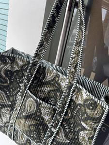 Cotton Quilted <b>Boho</b> Floral Hand Block Printed Sustainable Tote <b>Bag</b> for Women-Beach Travel & Gift Use Christmas Gifts Wedding - Product Image 5