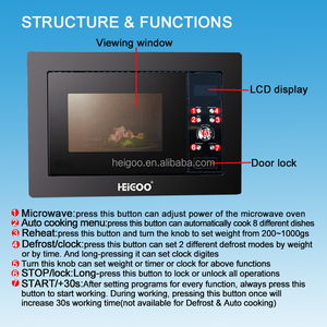 Home Kitchen Appliance Electric Microwave Built-in Ovens 23L with Defrost and Timer Multifunction - Product Image 3