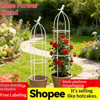 Treillis de jardin de style européen en forme d'oiseau pour roses grimpantes et glycines; structure de soutien pour plantes grimpantes en PE