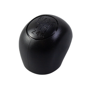 Car Gear <b>Shift</b> <b>Knob</b> Black Plastic 5 6 Speed Ergonomic For Fiat Vehicles - Product Image 1