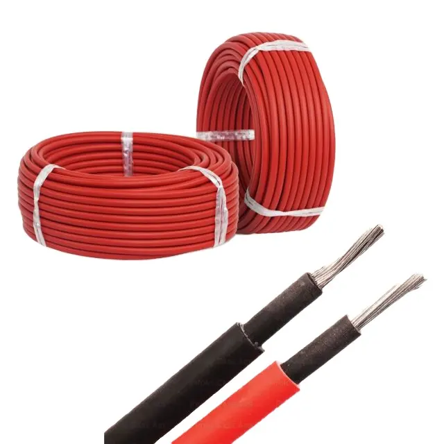 4mm DC cable 6mm 10mm 16mm PV solar Cable de cobre para sistema solar