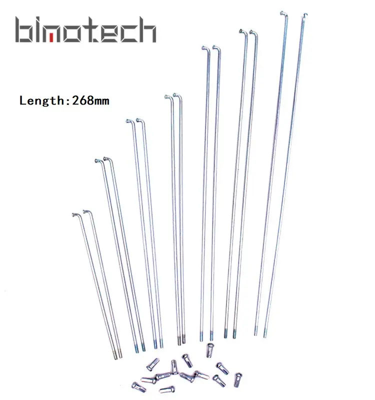 Китайская фабрика, 14 г, 268 мм стальные спицы всех размеров для велосипеда