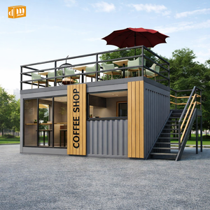 Portable Cafe Bar Shop Container Casas prefabricadas desmontables Flatpack 40Ft Prefabricado Home Modular Store Restaurante - Product Image 4
