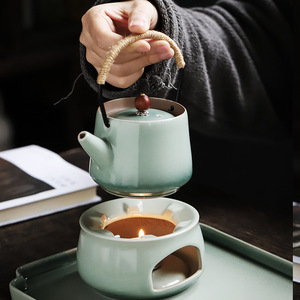 Shangyan Ceramic Teapot Small Size With Lid <b>Infuser</b> Chinese Kung Fu <b>Tea</b> Set Home Use Retro Style - Product Image 3