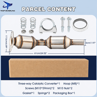 Convertisseur catalytique à 3 voies en acier inoxydable pour Toyota Prius 1.8L 2010-2015, pièces automobiles OEM ODM de haute qualité Pt/Pd/Rh