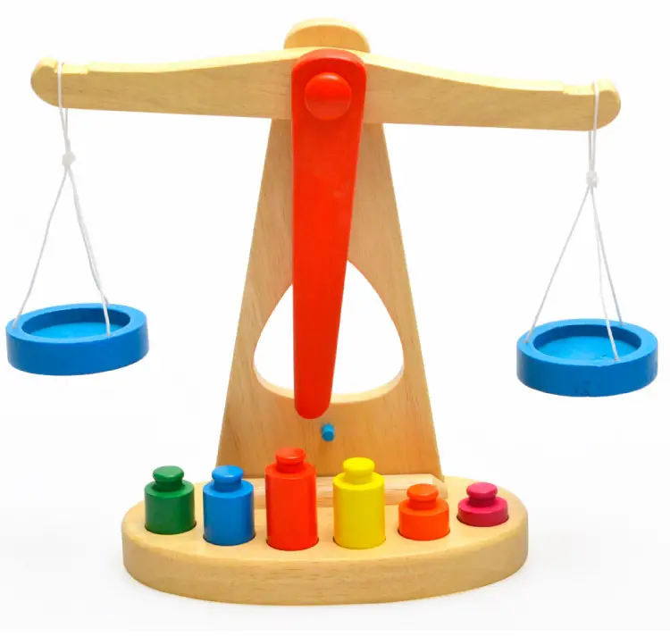 CHCC Multicolor Montessori Knobbed Blok Silinder Bahan Pengajaran Kayu Alat Belajar Awal Pendidikan Mainan