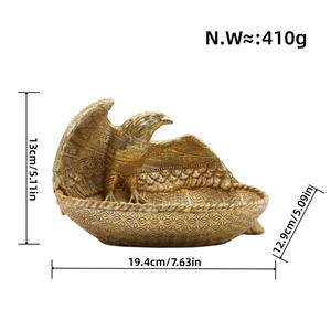 Custom Hars Gouden Adelaar Fiugurine Amerikaanse Vlag Adelaar Sculpturen - Product Image 5