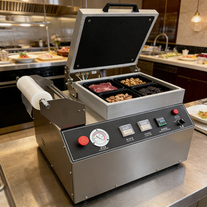 Machine d'emballage sous vide <span class=keywords><strong>de</strong></span> table électrique commerciale pour la mise sous film des aliments, largeur <span class=keywords><strong>de</strong></span> film 260/330 mm - Product Image 6