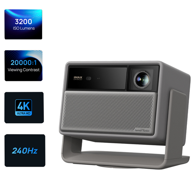 New Trends Xgimi Horizon 20 Smart Laser Projector 3200 ISO Lumens Home Theater 20000:1 Viewing Ratio Google TV DLP Projector